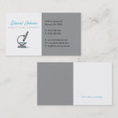 Analytische scheikundige | Wetenschapsmicroscoop Visitekaartje (Voorkant / Achterkant)