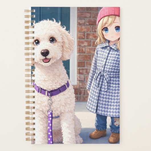 Anami Planner Girl & Puppy Small Best Friends  (Devant)