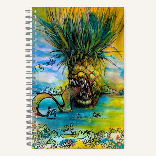 ANANANAS EN COLÈRE | Carnet à spirales (Recto)