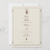  anananas Minimale elastische bruinbruidjes Kaart (Voorkant)