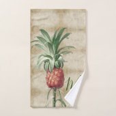  anananas tropisch elegant monogram bad handdoek (Handdoek)