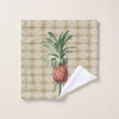  anananas tropisch elegant monogram bad handdoek (Wasdoekje)