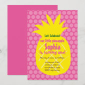 anananas verjaardagsuitnodiging kaart (Voorkant / Achterkant)