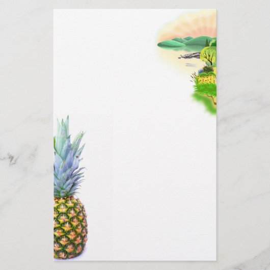 anananasappelmoerdessert kleurrijk tropisch flyer (Voorkant)