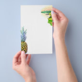 anananasappelmoerdessert kleurrijk tropisch flyer (Hand)