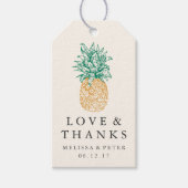  anananasbruiloft cadeaulabel (Voorkant)