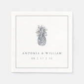  anananasbruiloft servet (Voorkant)