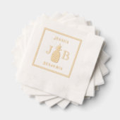 Ananas #11 Couple 2 Noms initiaux du monogramme Fr (Insitu (empilé))