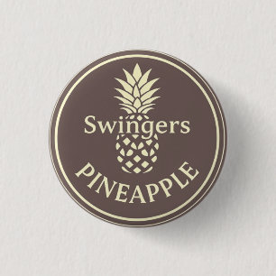 ananas 3 cm rondebadge ronde button 3,2 cm