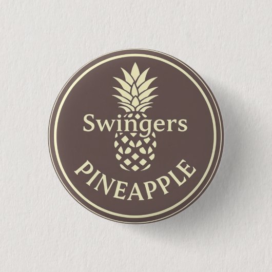 ananas 3 cm rondebadge ronde button 3,2 cm (Voorkant)