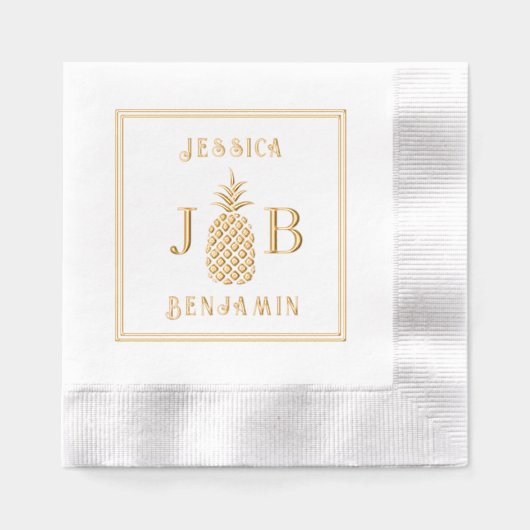 Ananas #87 Couple 2 Noms initiaux de monogrammes F (Recto)