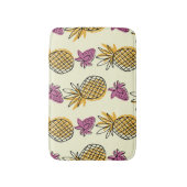 Ananas, aardbei textielontwerp. badmat (Voorkant Verticaal)