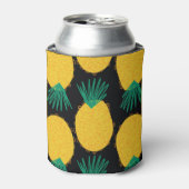 Ananas abstract: tropisch zomerpatroon. blikjeskoeler (Blikje Voorkant)