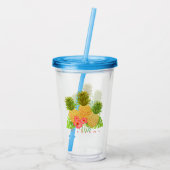 Ananas Acryl Tumbler Drinkbeker (Achterkant)