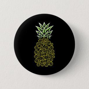 Ananas Aloha Stranden Hawaii Beachvolleybal - Ronde Button 5,7 Cm