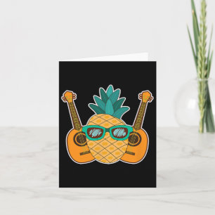 Ananas Aloha Stranden Hawaii Ukulele Gift - Guit Kaart