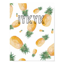 Ananas anesthetisch decor Poster voor eiykyk