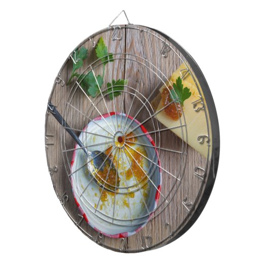 Ananas-appelschoorsteen voor bijthout dartbord (Voorkant Rechts)