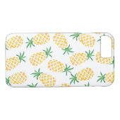 Ananas Aquarel patroon iphone cover (Achterkant (Horizontaal))