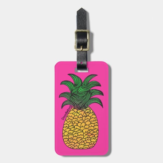 Ananas Bagagelabel (Voorkant verticaal)