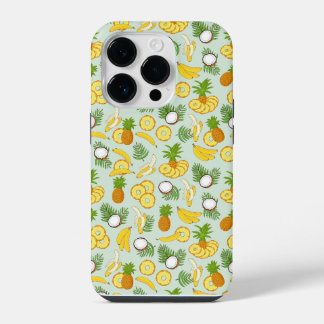 Ananas Bananen en kokosnoten eiland Vibes iPhone 14 Plus Hoesje