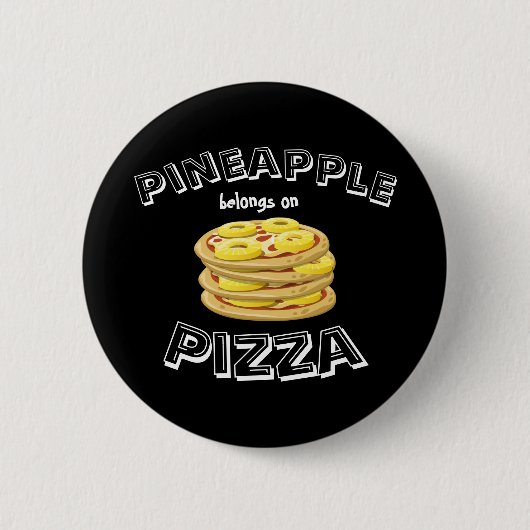 Ananas behoort tot de Pizza Button (Voorkant)