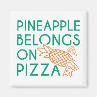 ananas behoort tot de pizza