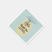 Ananas Birthday Tropical Summer Aloha Hartelijk da Servet (Hoek)