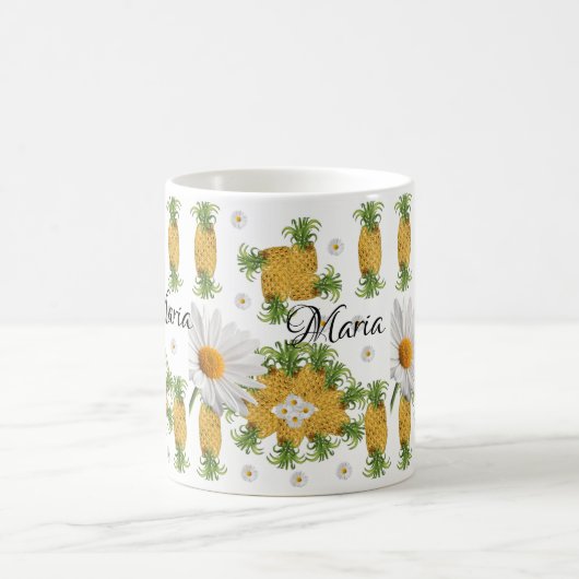 Ananas blanc marmite Mug (Centre)