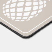 Ananas blanc préppy sur beige (Coin)