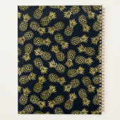 Ananas bleu marine et or | Personnalisé (Dos)