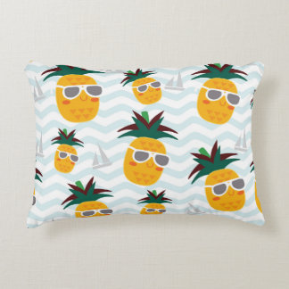 Ananas, boot: schattig oceaanpatroon. accent kussen