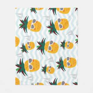 Ananas, boot: schattig oceaanpatroon. fleece deken