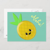 Ananas Briefkaart (Voorkant / Achterkant)