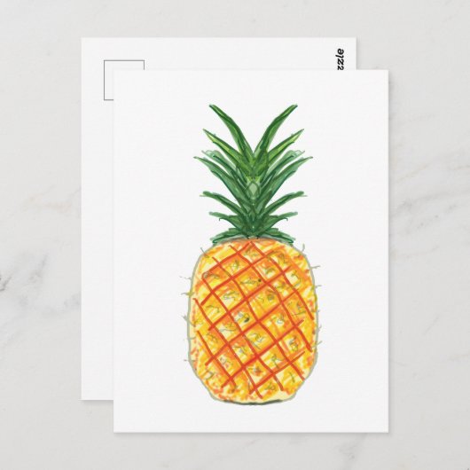 ananas briefkaart (Voorkant / Achterkant)