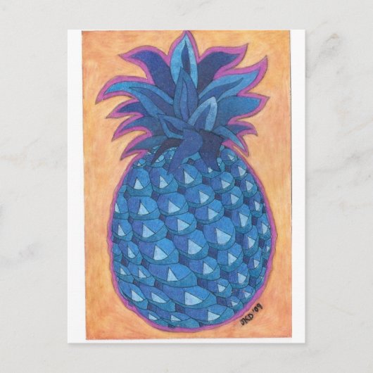 ananas briefkaart (Voorkant)