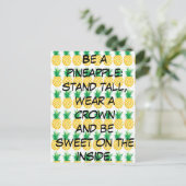 ananas briefkaart (Staand voorkant)