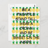 ananas briefkaart (Voorkant / Achterkant)