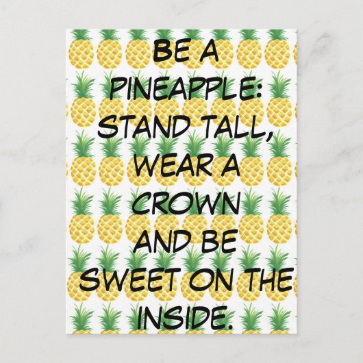 ananas briefkaart (Voorkant)