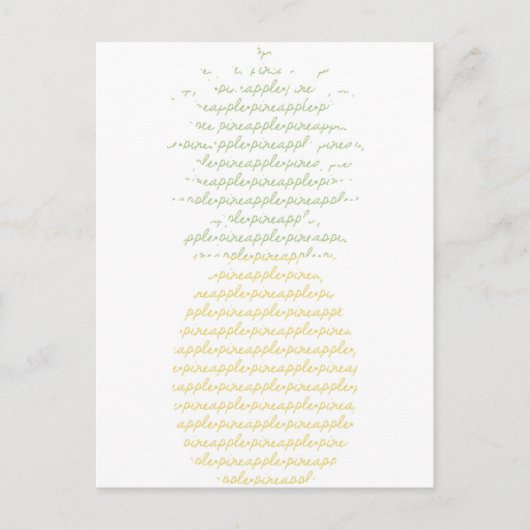ananas briefkaart (Voorkant)
