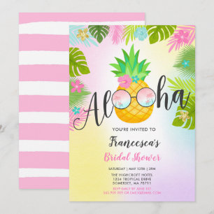 Ananas Bruids Douche Uitnodiging Hawaiian Bridal