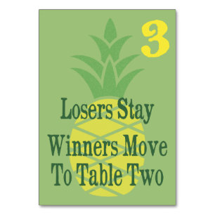 ananas Bunco Table Card #3 Kaart