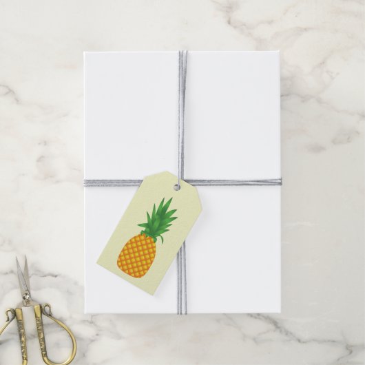 ananas cadeaulabel (Met Touw)