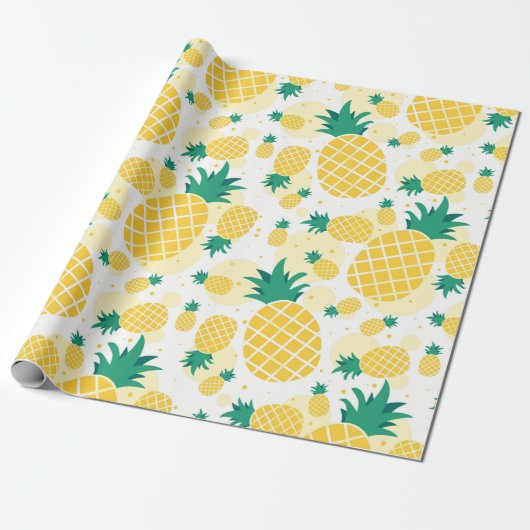 ananas cadeaupapier (Uitgerold)