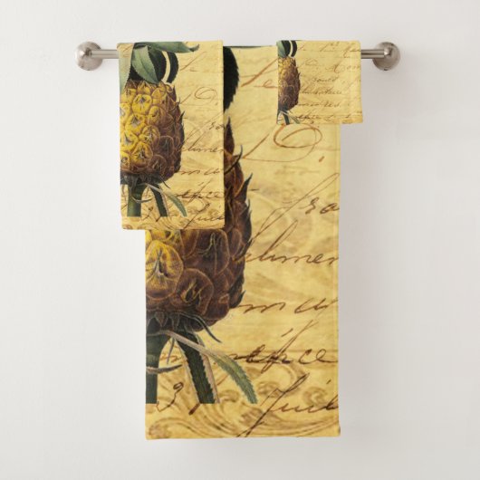 Ananas calligraphié élégant rustique français (En situation)