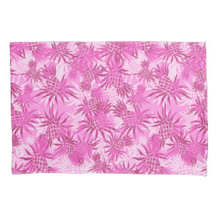 Ananas Camo Hawaïaans Tropisch - Roze Kussensloop