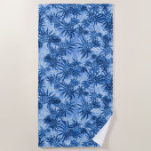 Ananas Camo Hawaiian Tropical - Ocean Blue Strandlaken (Voorkant)