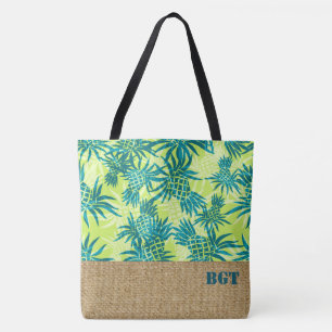 Ananas Camo Monogram Hawaiian Beach Bag Draagtas