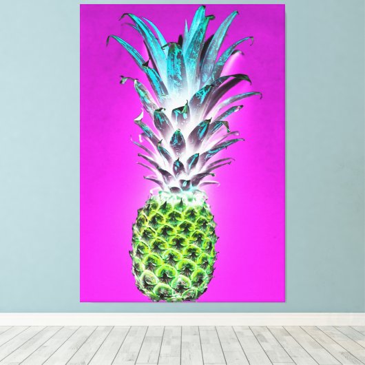 ananas canvas afdruk (Insitu (Houten vloer))