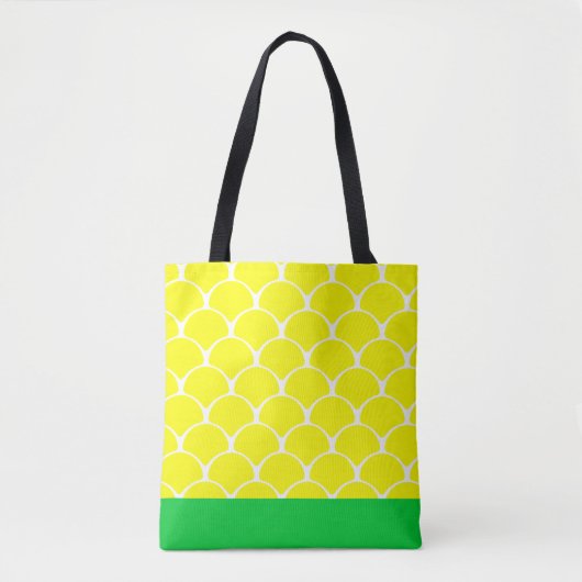 Ananas Canvas tas geel (Voorkant)